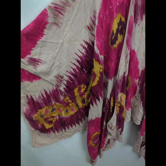 [SOLD] RALPH LAUREN PURPLE LABEL Sz XS - S Ruana Ikat Sequin Shawl COLLECTION - Picture 5 of 11